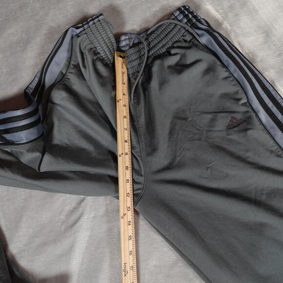 Adidas Track Pants Mens Medium 31” Baggy Fit Y2K Style Gray - Picture 16 of 16